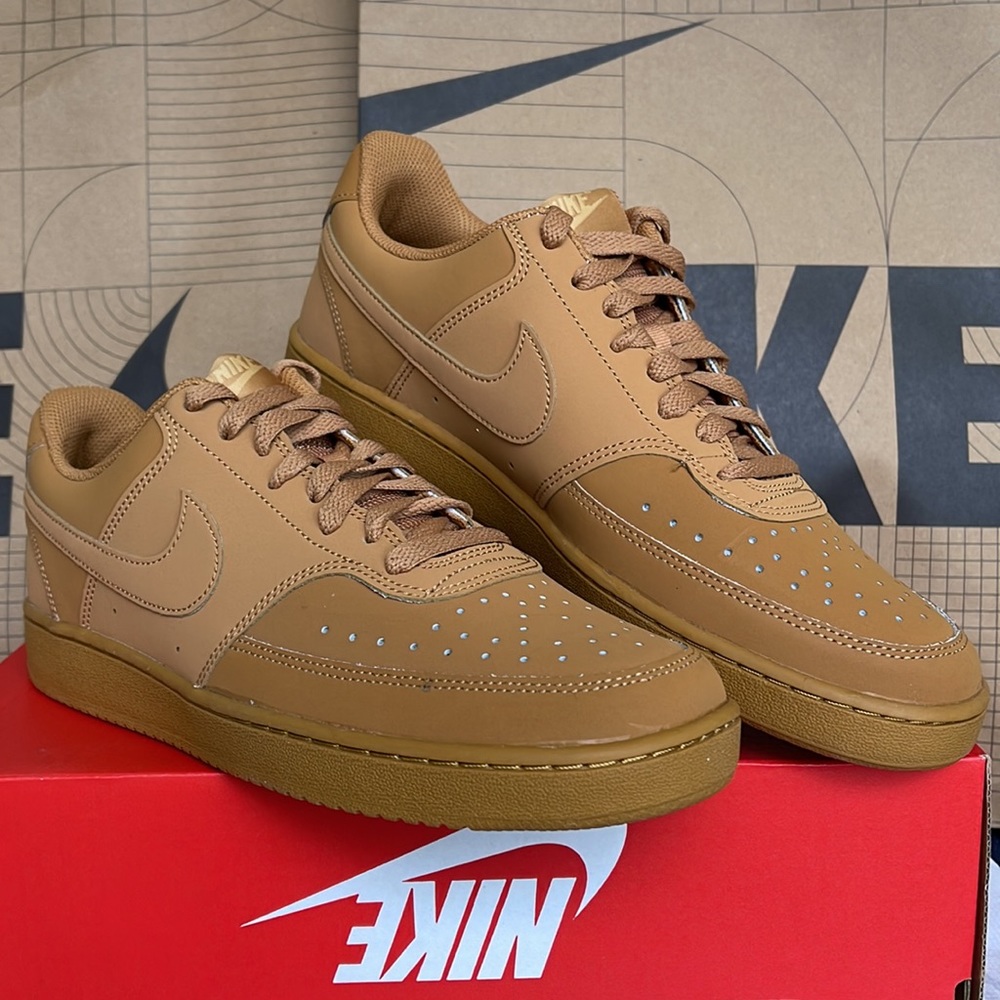 Nike Court Vision Low
Men’s Sneakers
Flax/Wheat/Twine/Flax
Style CD5463-200 - Picture 15 of 16